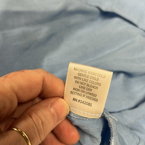 Audrey Parks Francesca’s Alahna Strap Light Blue Floral Maxi Dress Size Medium - Picture 12 of 12